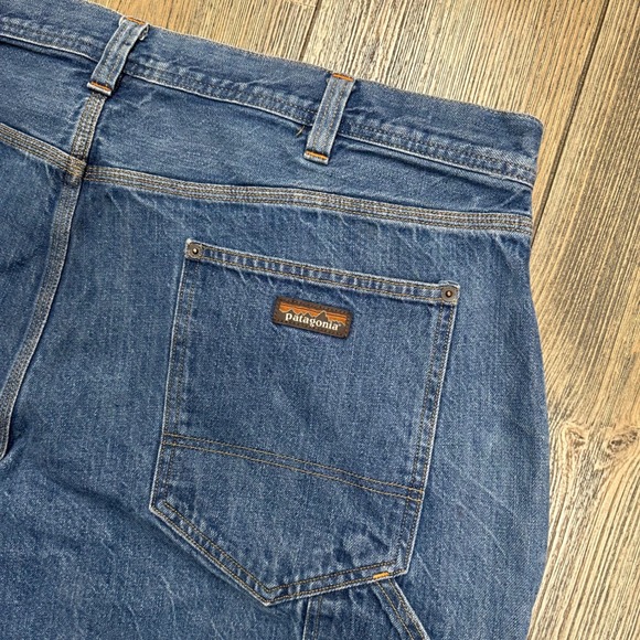Patagonia Steel Forge Denim Pants Jeans Double Knee Mens Size 44x30 - Picture 6 of 11